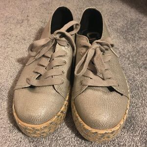 Sam Edelman Silver platform sneakers